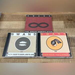 Swans Various Failures/Great Annihilator/Filth CD Lot Noise Industrial Alt